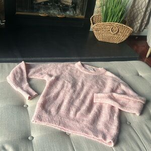 Everlane Alpaca Wool Blend Pink Knit Sweater